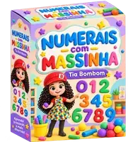 Caixa do material Numerais com Massinha